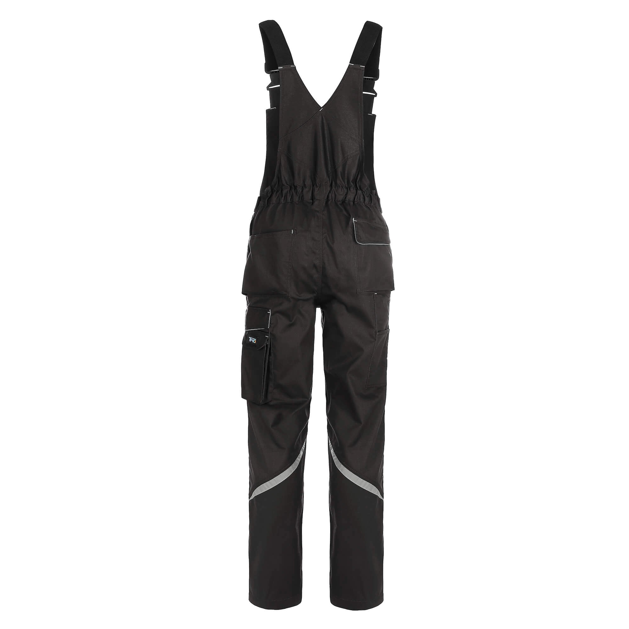 TMG Finesse Work dungarees grey - Finesse BIB Trouser-grey-02-V2